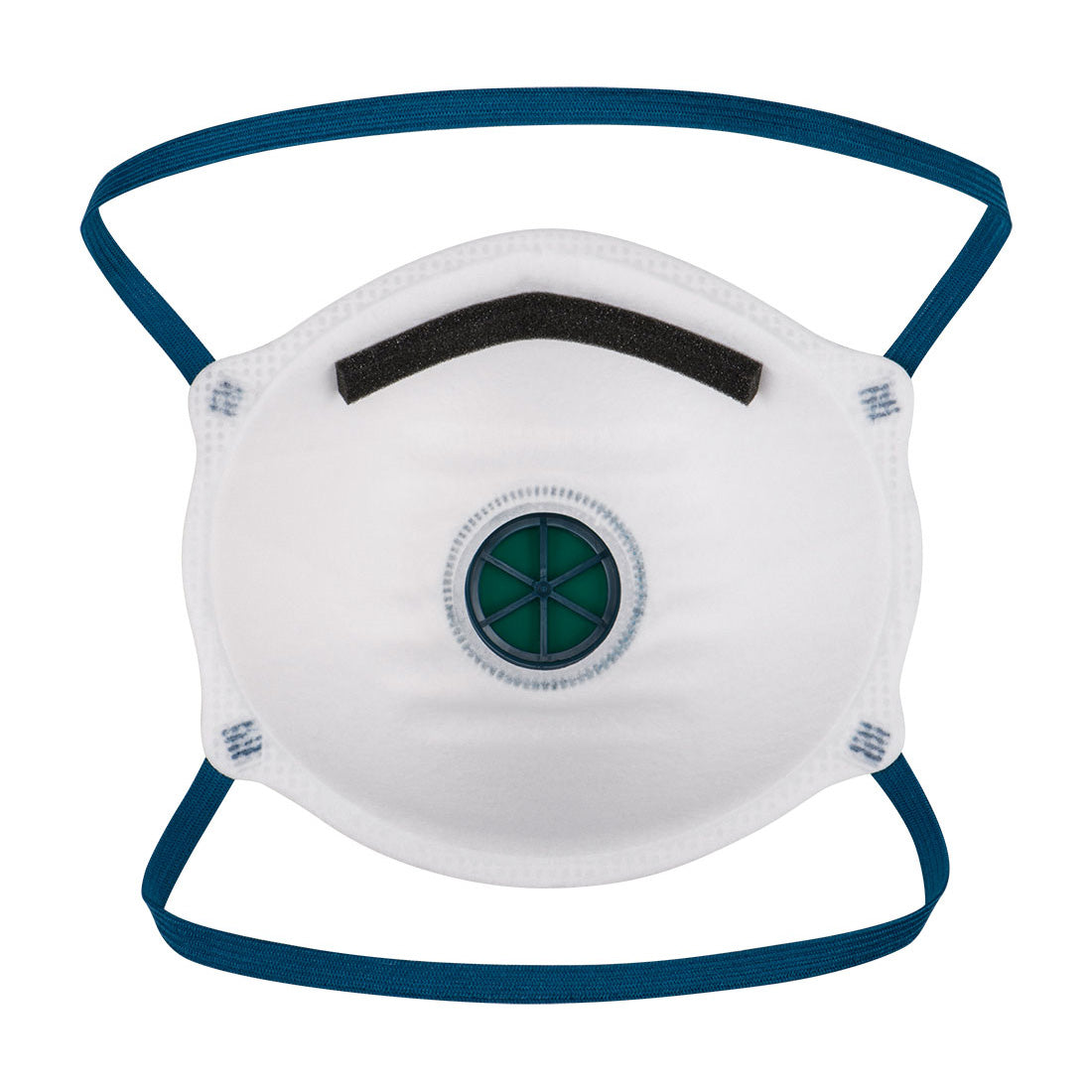 Portwest P203 FFP2 Valved Dolomite Respirator (Pk10) in White, back view