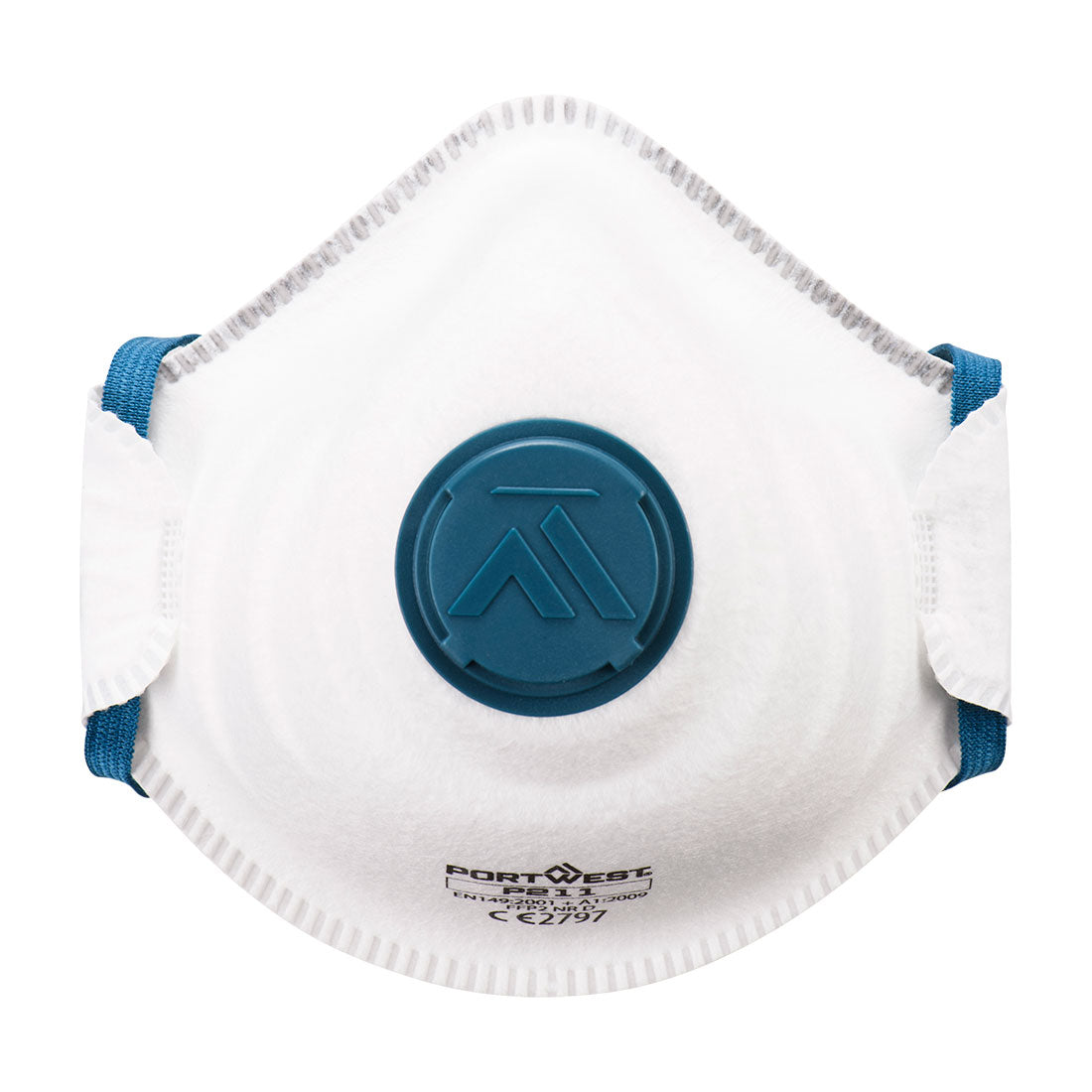 Portwest Moulded FFP2 Valved Respirator in White, main product image