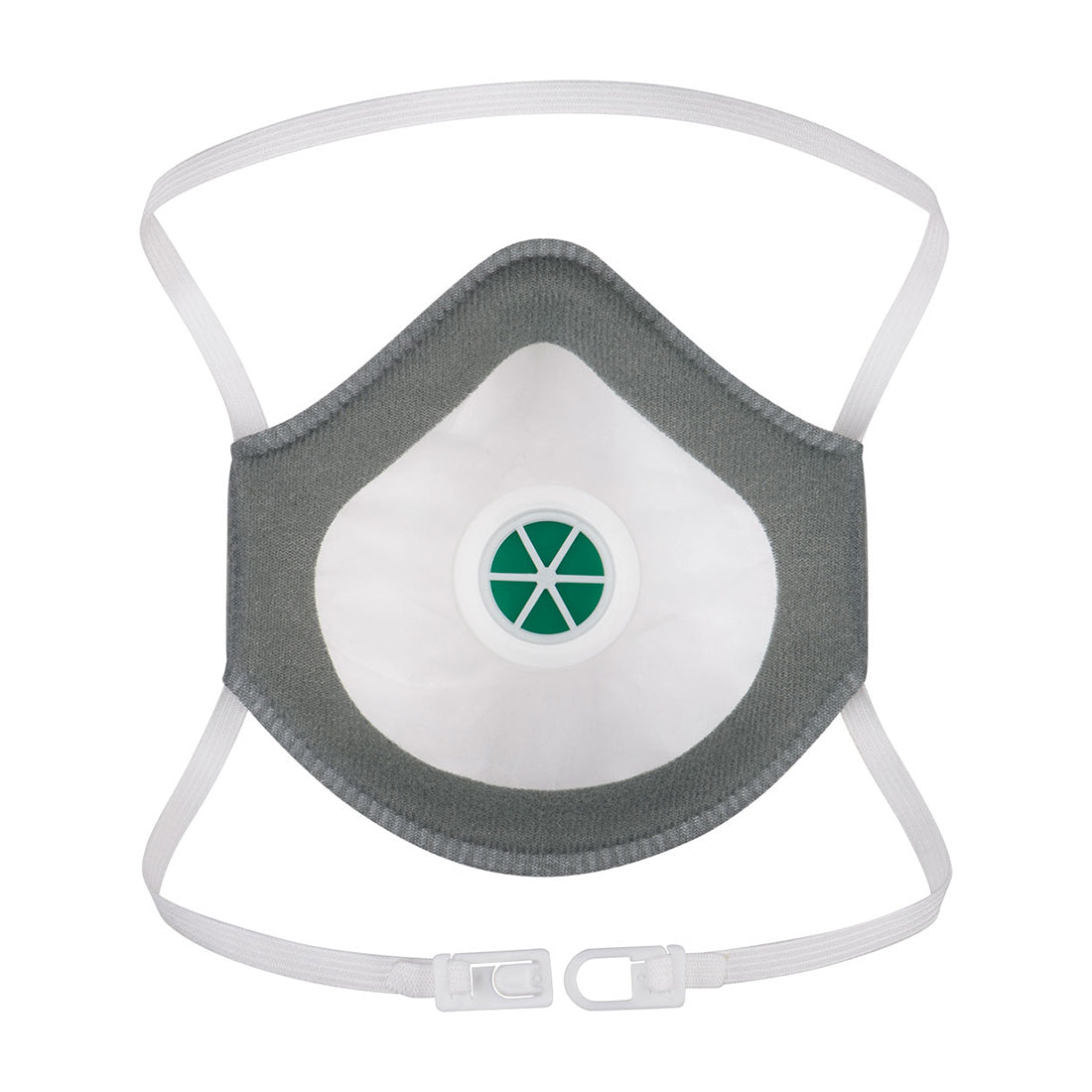 Portwest P311 Moulded FFP3 Valved Respirator (Pk10) in White, back view
