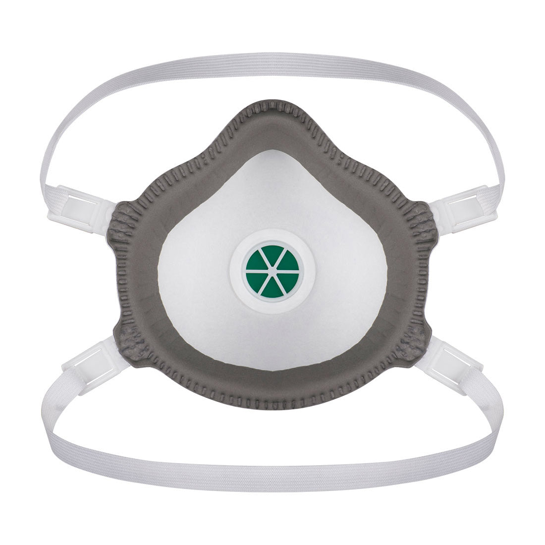 Portwest P371 ERGONET FFP3 Valved Dolomite Respirator (Pk5) in White, back view