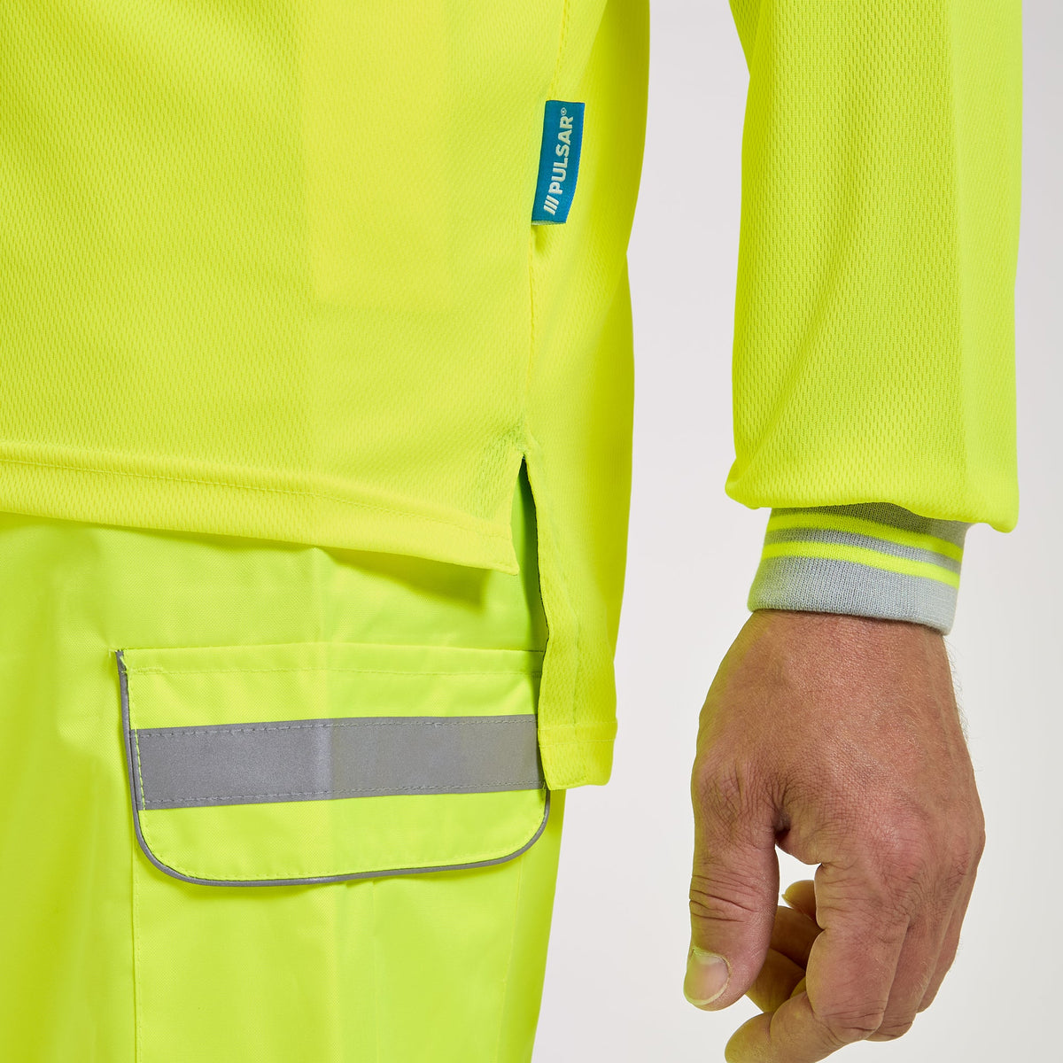 Pulsar Long Sleeve Polo Shirt Yellow, image 4