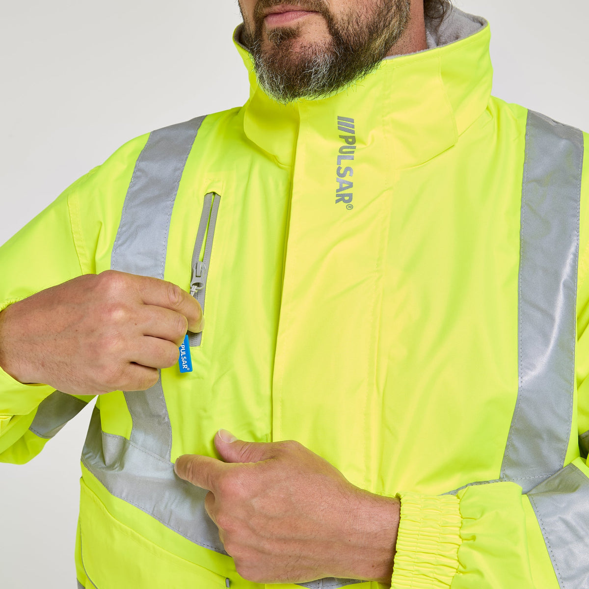 Pulsar Mesh Lined Bomber Jacket Yellow, image 5