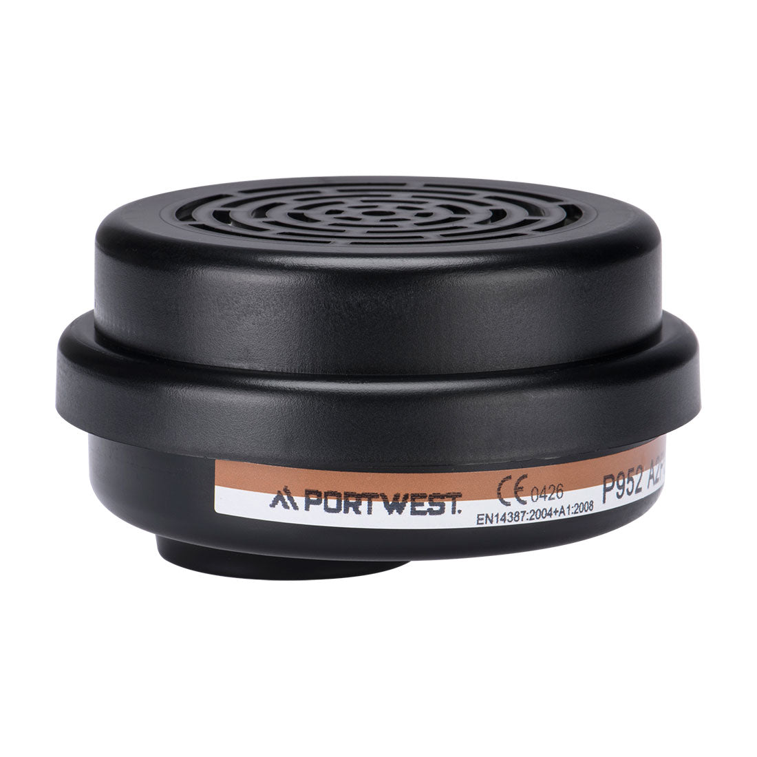 Portwest P952 A2P3 Combination Filter Bayonet Connection (Pk4) in Black, back view