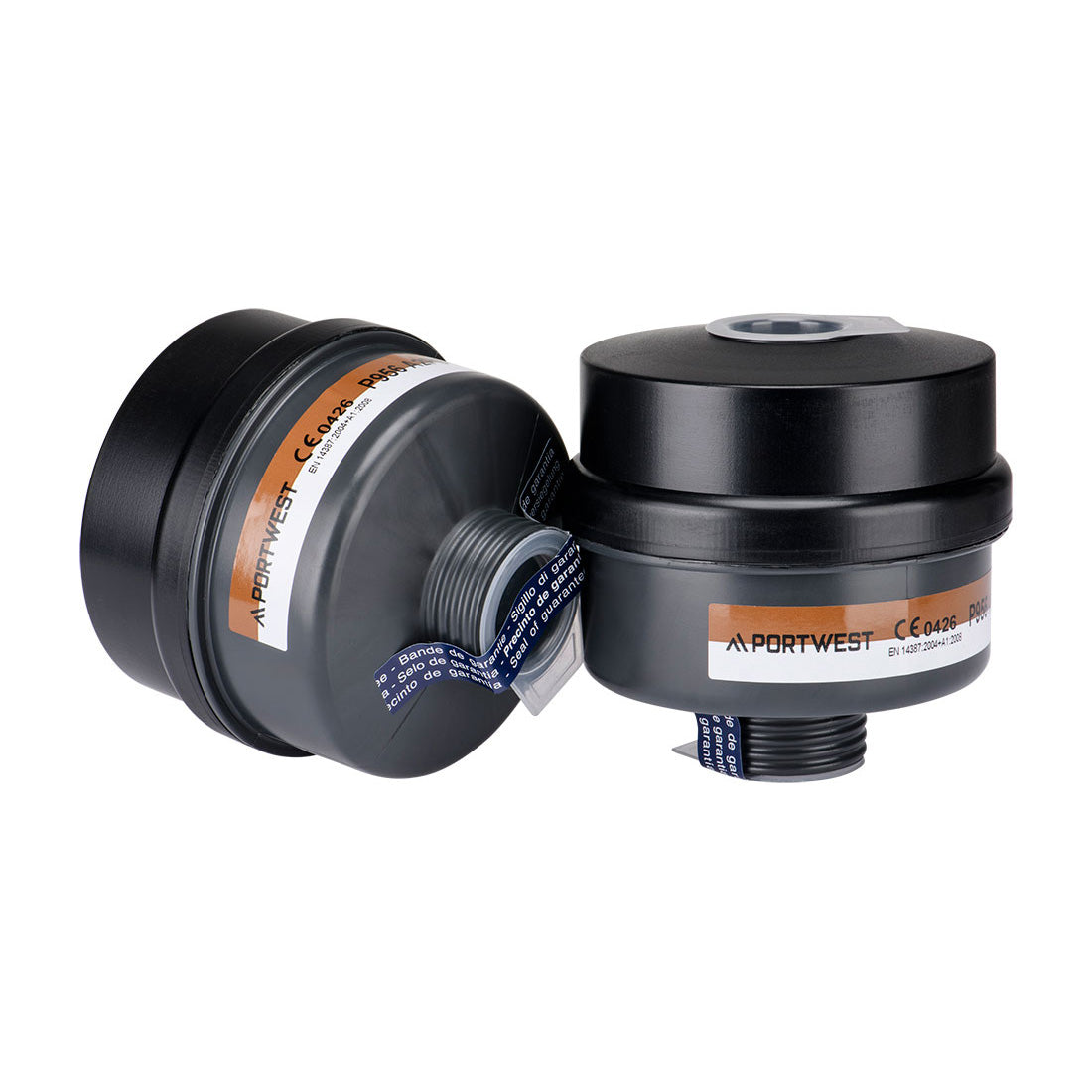 Portwest A2P3 Combination Filter Universal Thread in Black, main product image