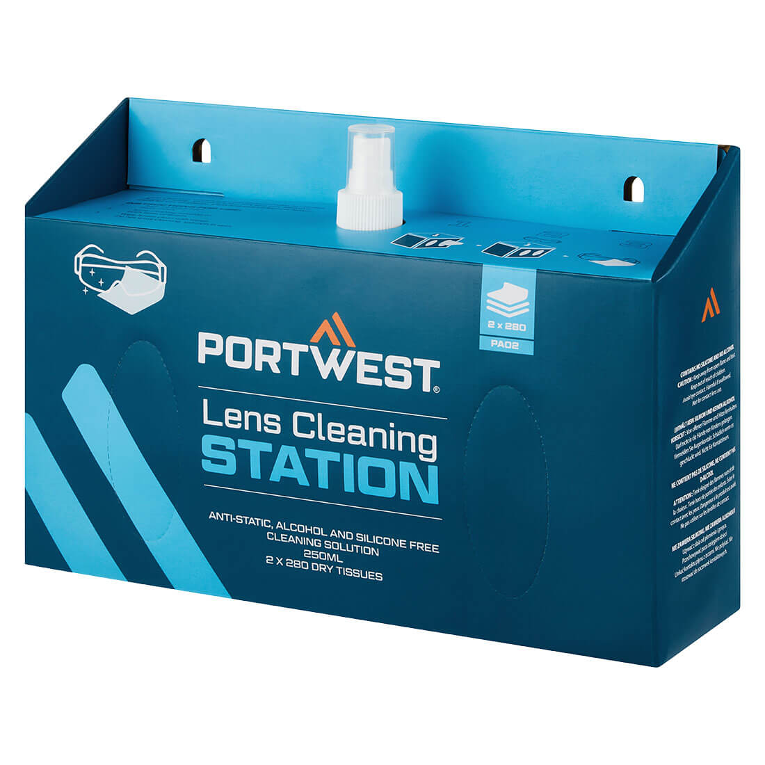 Portwest Lens Cleaning Station in White, main product image