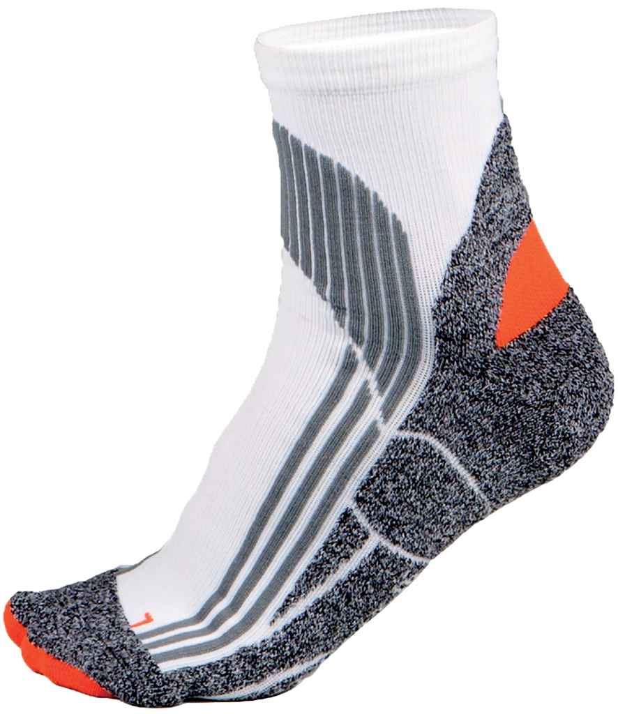 Proact Sports Socks in White/Grey, front view