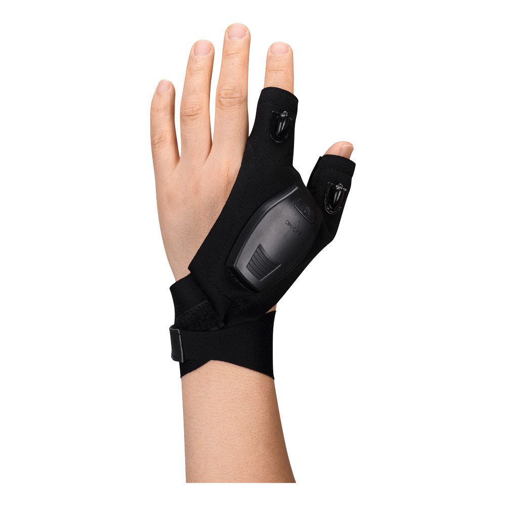 Portwest Rechargeable LED Light gloves (1 Pair) in Black, main product image