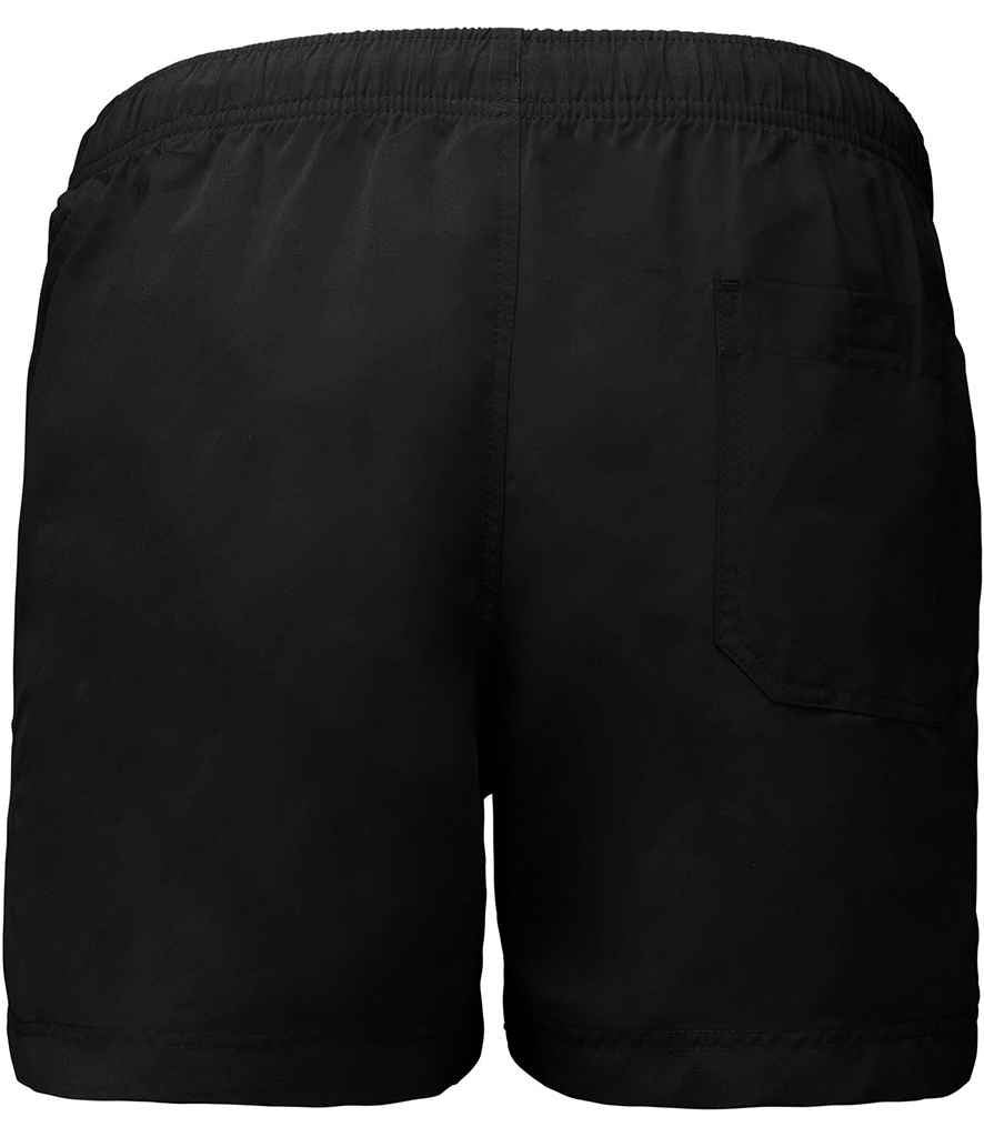 Proact Swimming Shorts in Black, back view