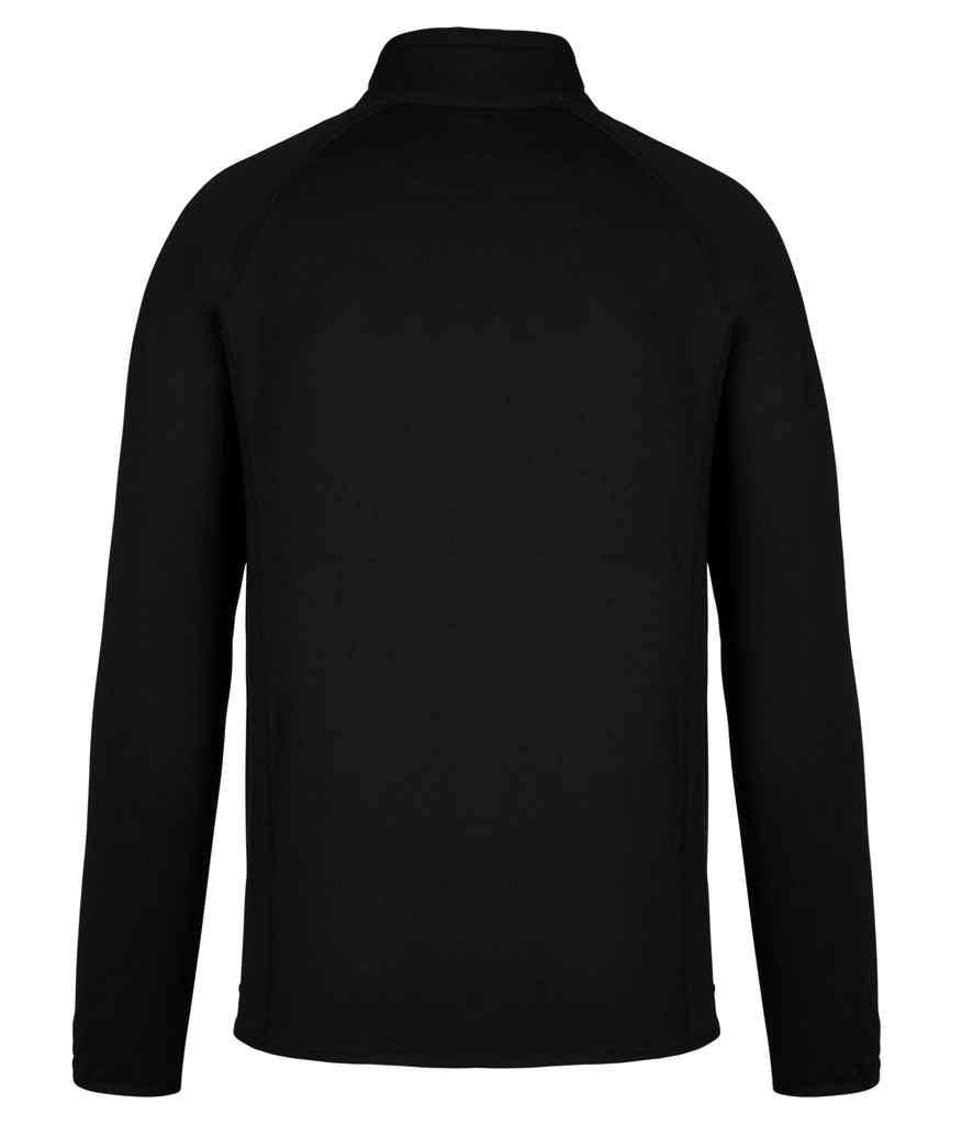 Proact Dual Fabric Sports Jacket in Black/Black, back view