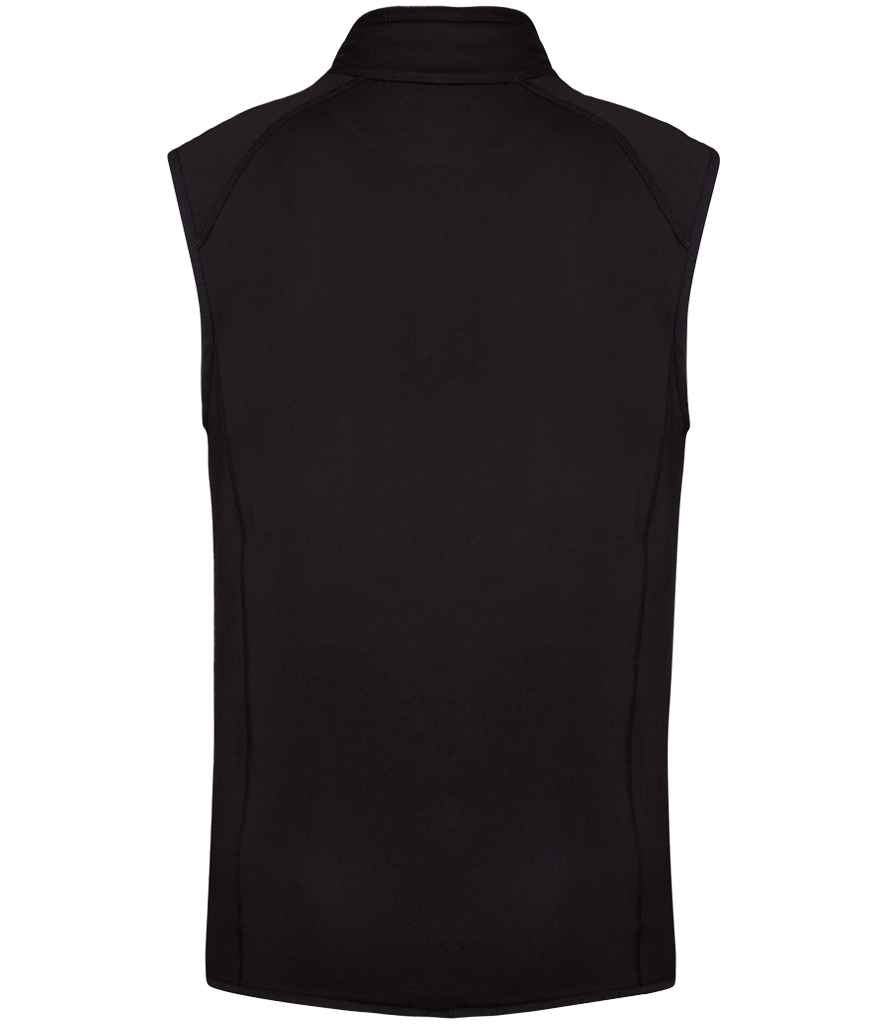 Proact Dual Fabric Sports Bodywarmer in Dark Royal Blue/Black, back view