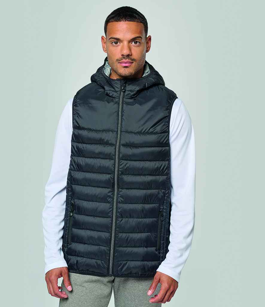 Proact Hooded Padded Bodywarmer in Black