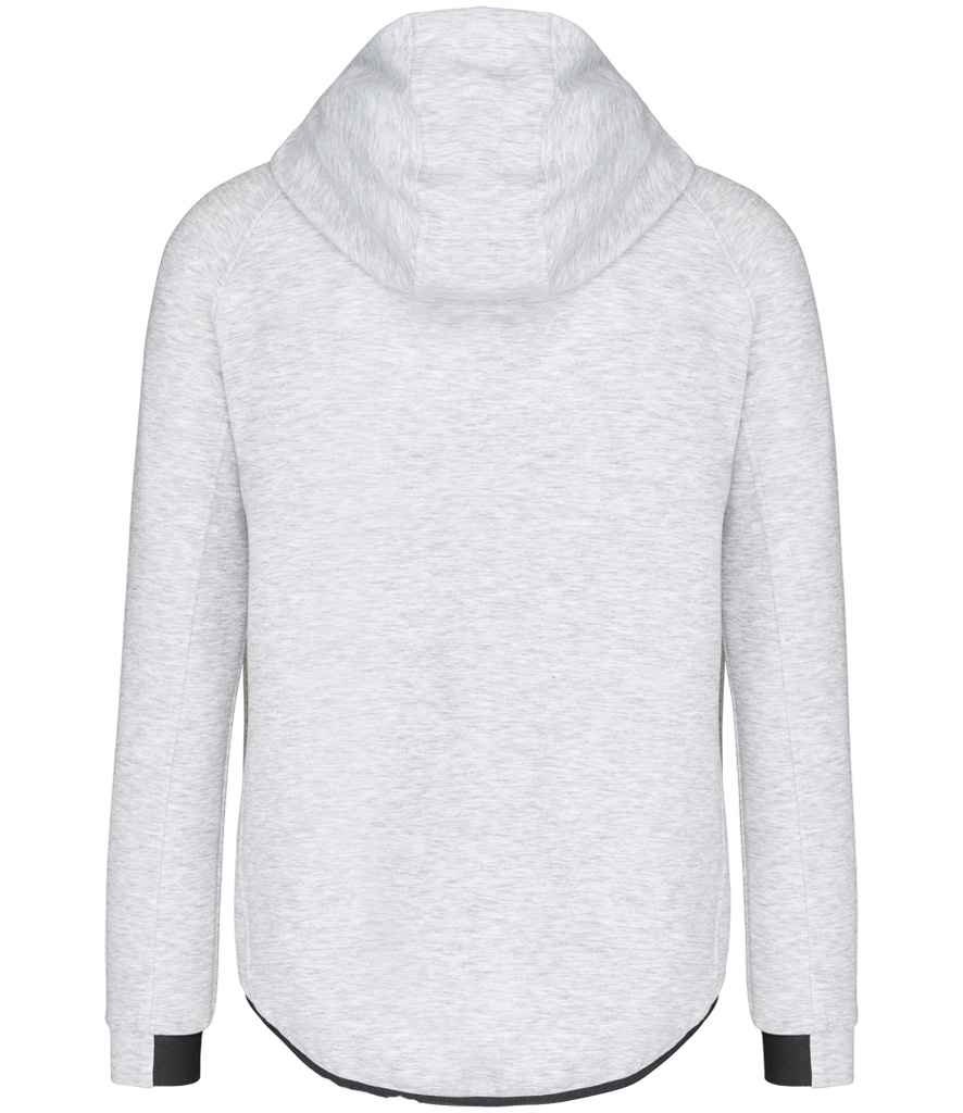 Proact Performance Hooded Jacket in Ash Heather, back view