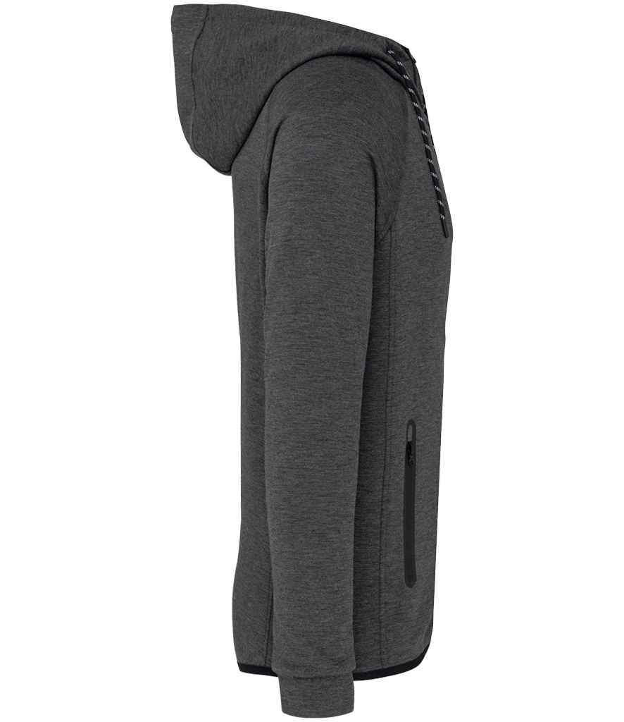 Proact Performance Hooded Jacket in Deep Grey Heather, side view