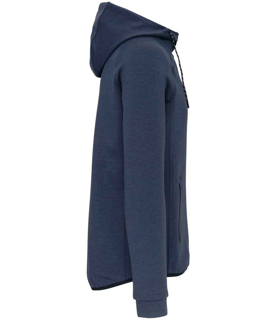 Proact Performance Hooded Jacket in French Navy Heather, side view