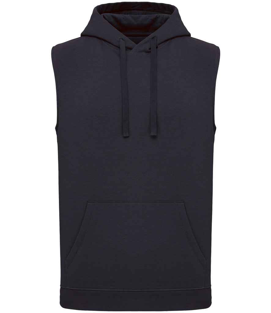 Proact Unisex Sleeveless Hoodie in Navy, front view