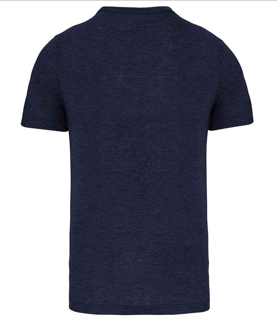 Proact Triblend Sports T-Shirt in French Navy Heather, back view