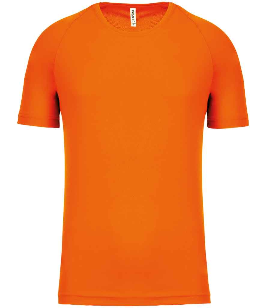 Proact Performance T-Shirt in Fluorescent Orange, front view