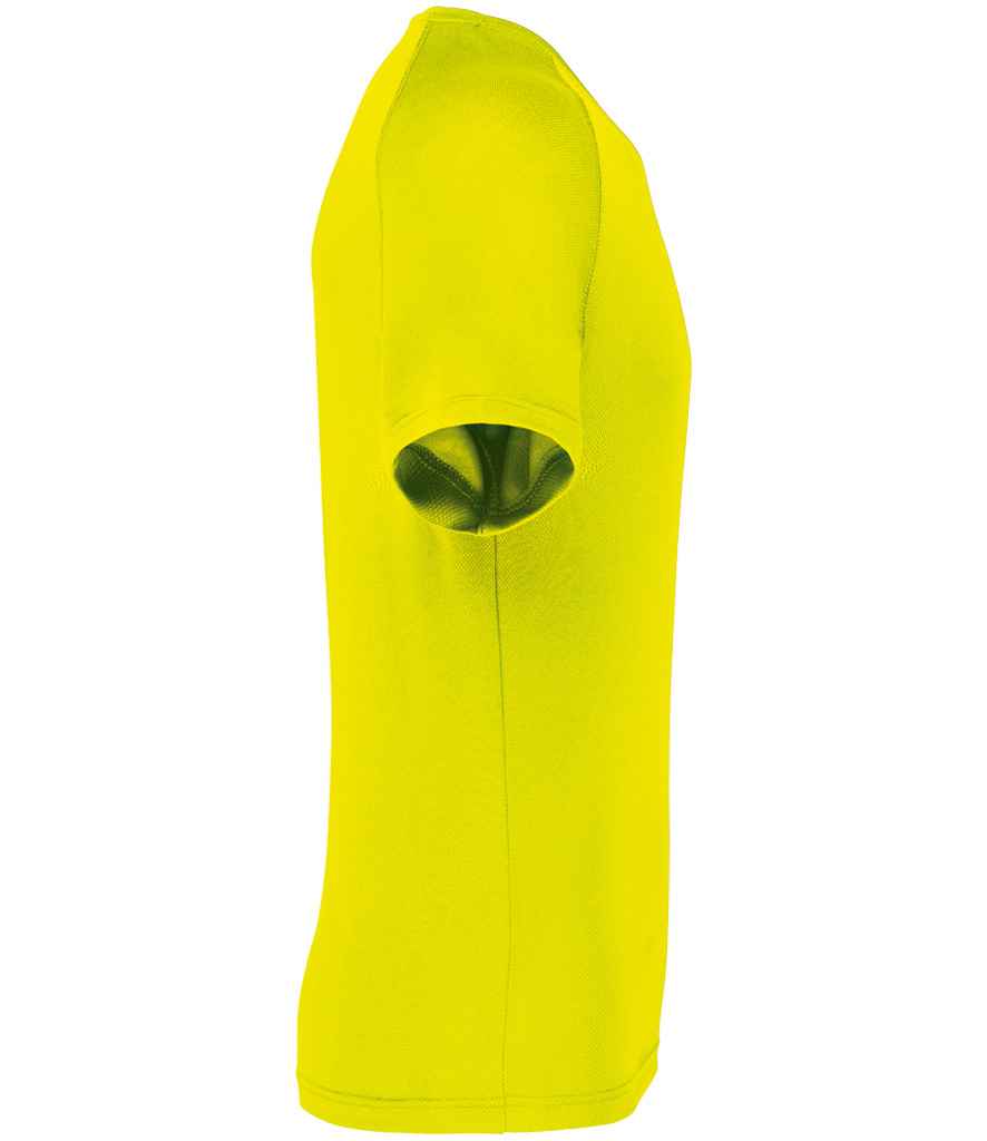 Proact Performance T-Shirt in Fluorescent Yellow, side view