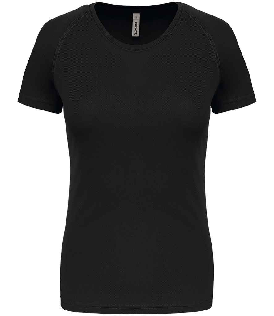 Proact Ladies Performance T-Shirt in Black, front view