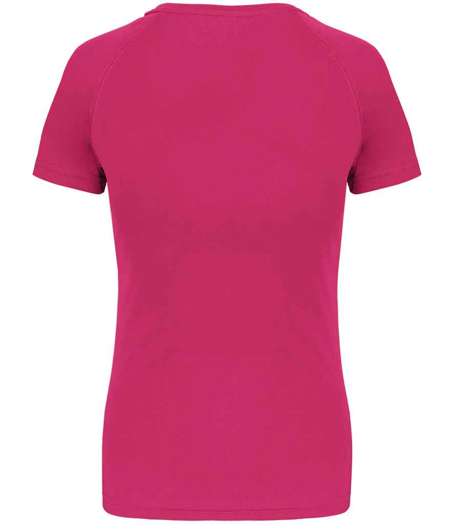 Proact Ladies Performance T-Shirt in Fuchsia, back view