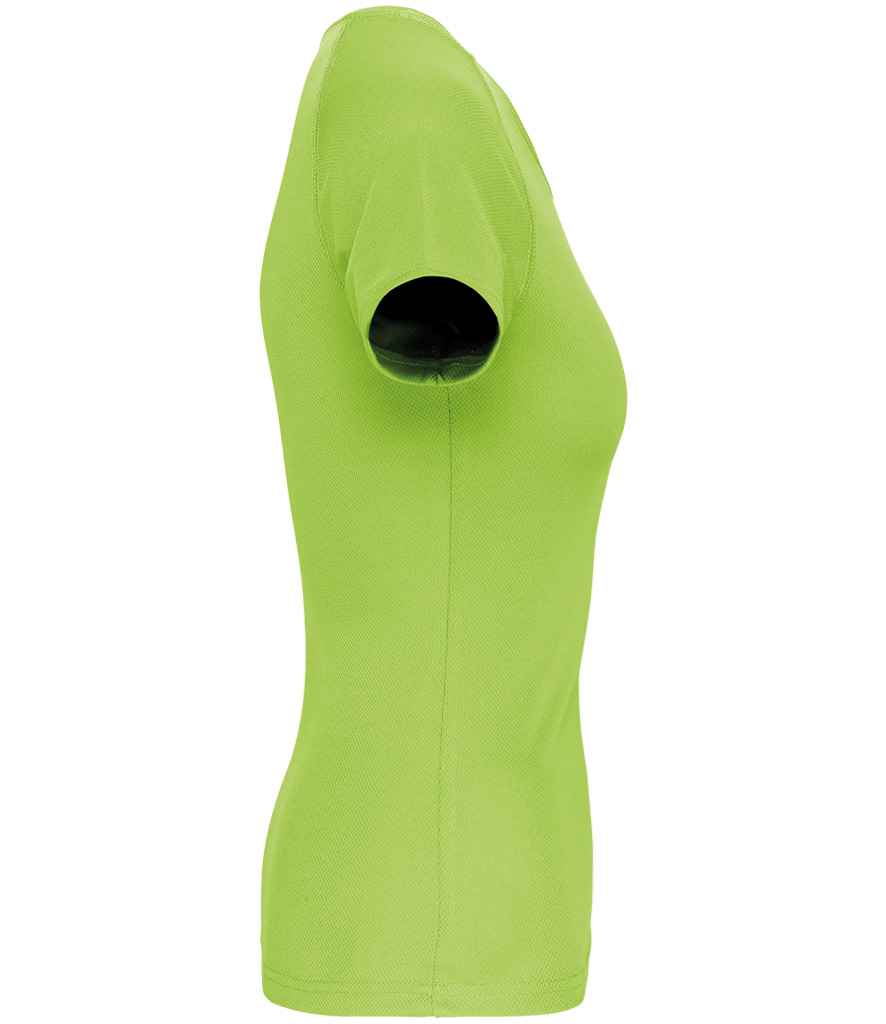 Proact Ladies Performance T-Shirt in Lime Green, side view