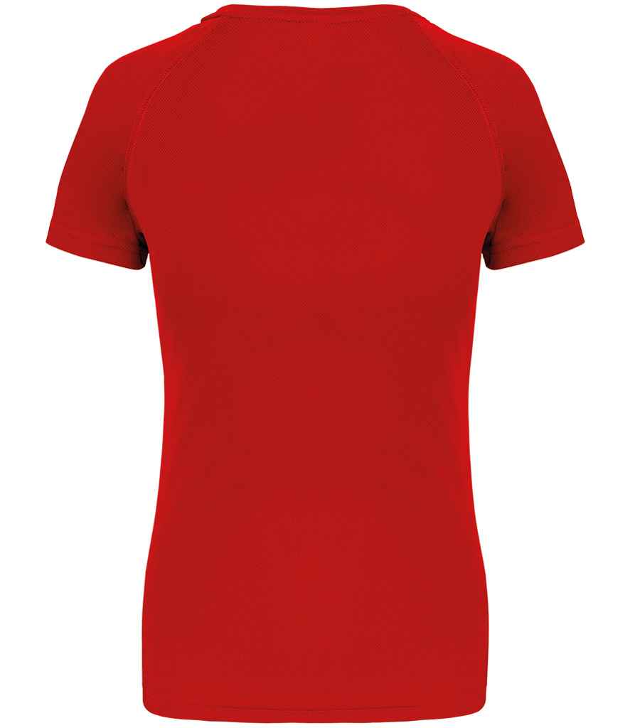 Proact Ladies Performance T-Shirt in Red, back view