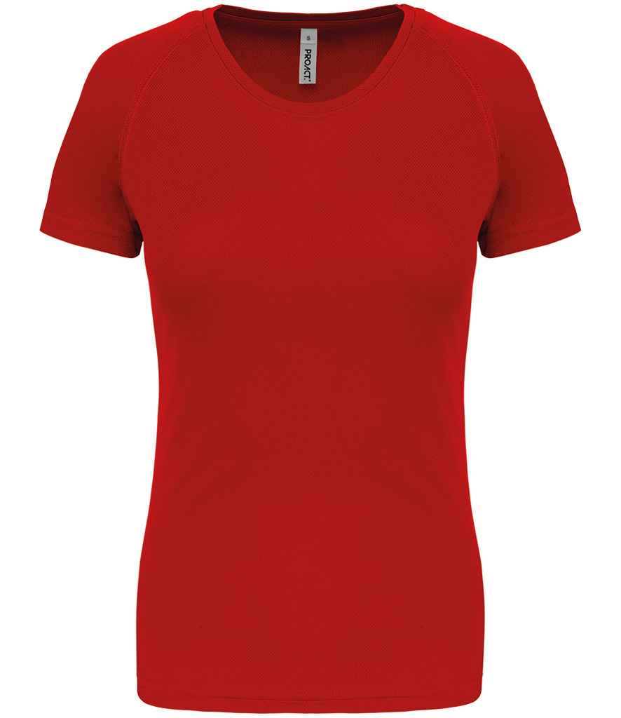 Proact Ladies Performance T-Shirt in Red, front view