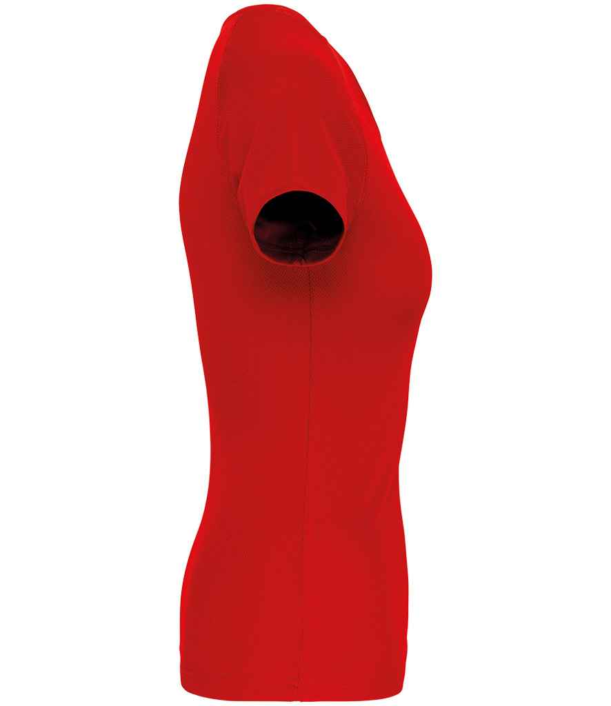 Proact Ladies Performance T-Shirt in Red, side view