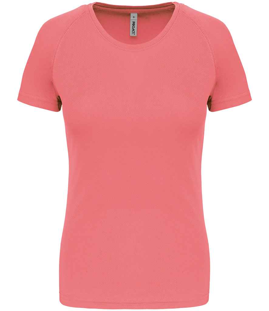 Proact Ladies Performance T-Shirt in Sporty Coral, front view