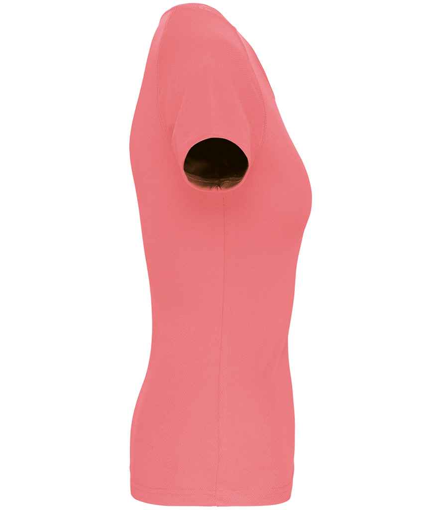 Proact Ladies Performance T-Shirt in Sporty Coral, side view