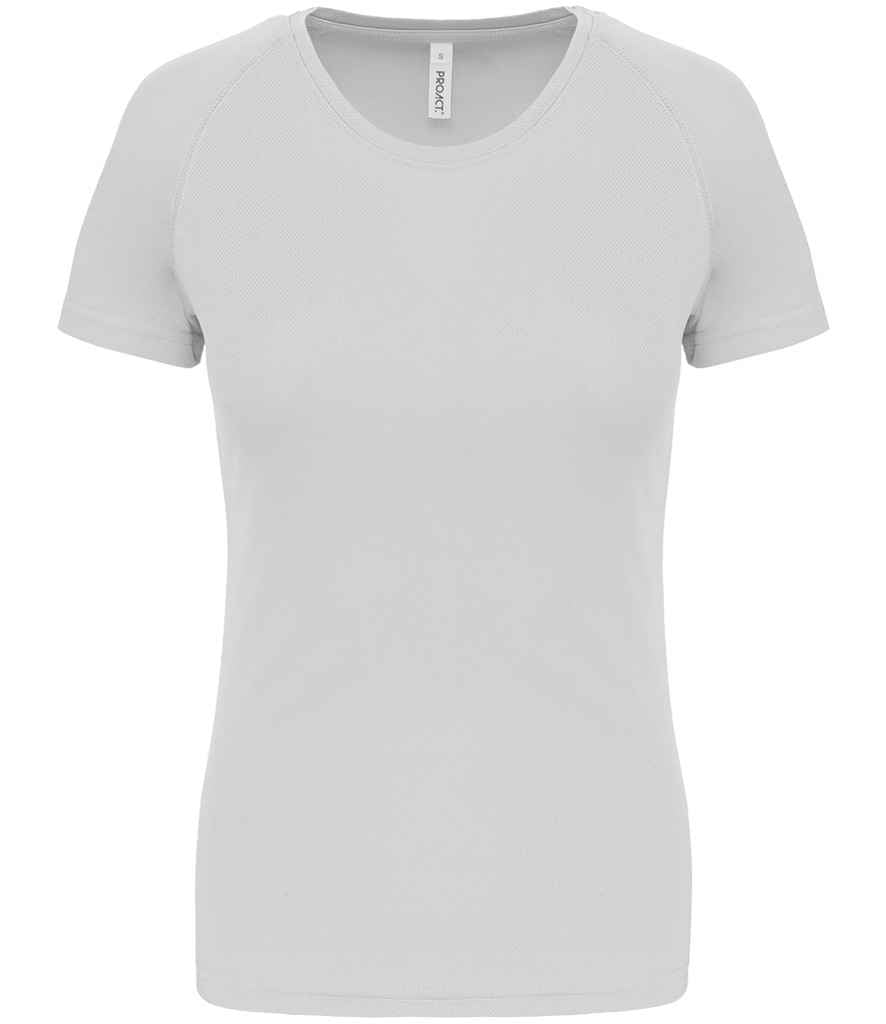 Proact Ladies Performance T-Shirt in White, front view