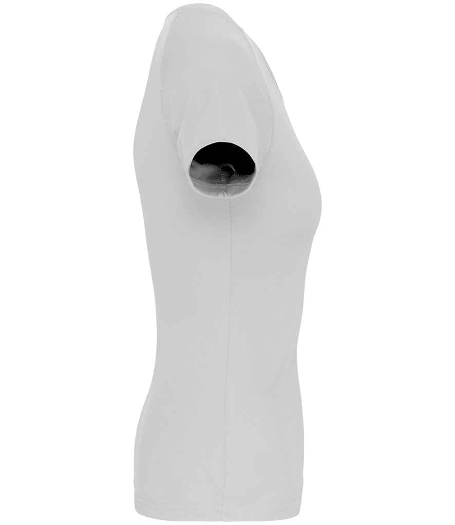 Proact Ladies Performance T-Shirt in White, side view