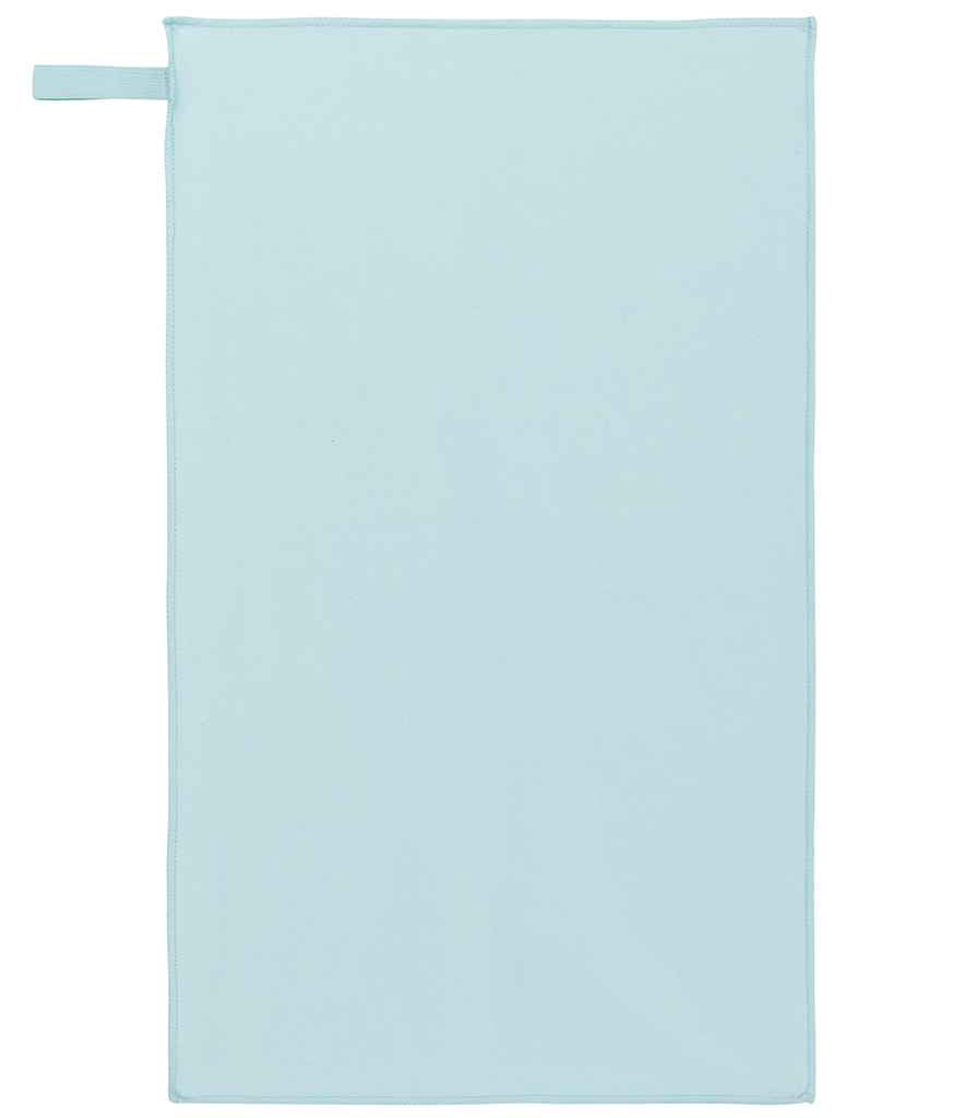 Proact 70 x 120 Microfibre Sports Towel in Ice Mint, front view