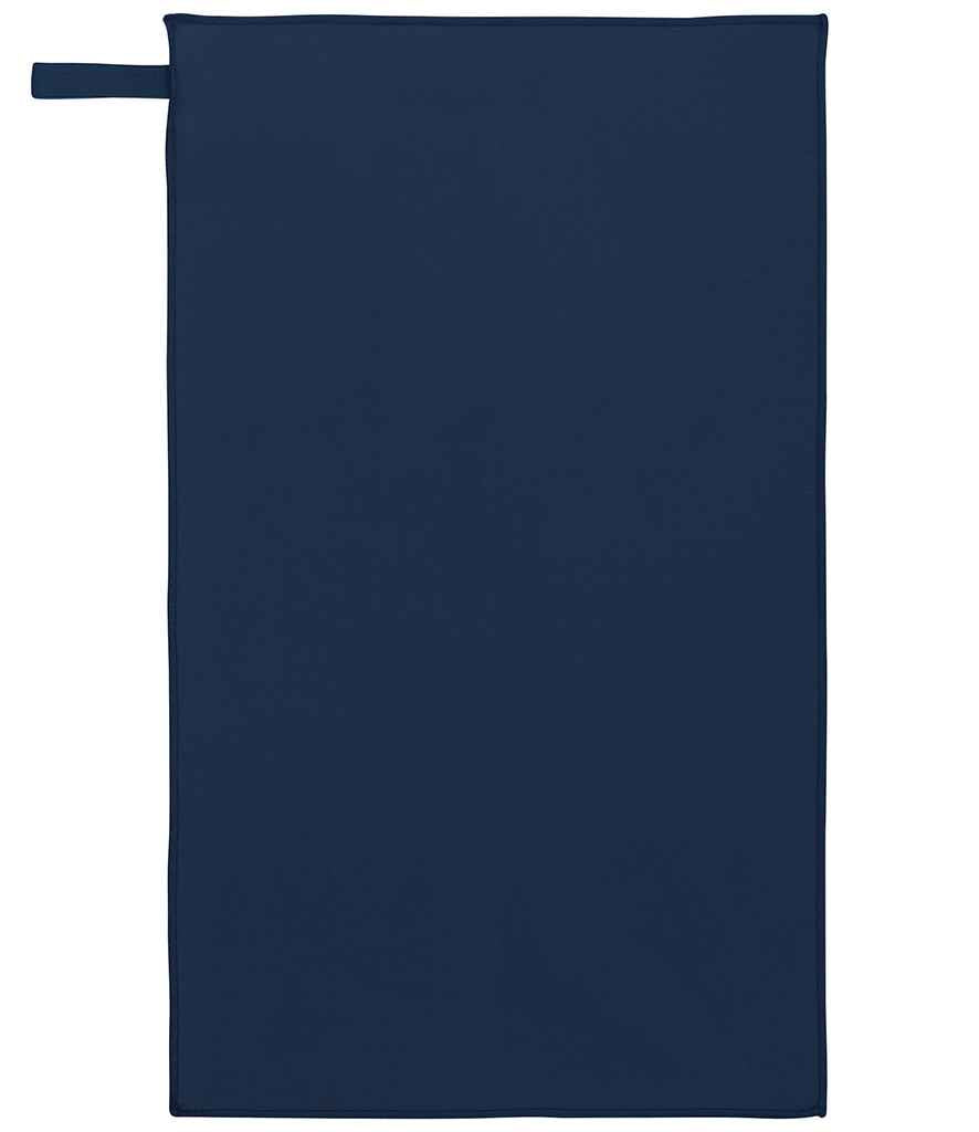 Proact 70 x 120 Microfibre Sports Towel in Light Navy, front view