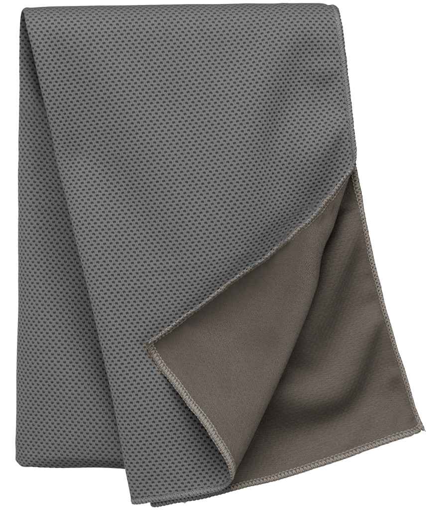 Proact Refreshing Sports Towel in Icy Grey, front view