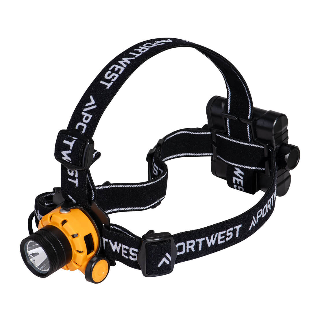 Portwest Ultra Power Head Light in Yellow/Black, main product image