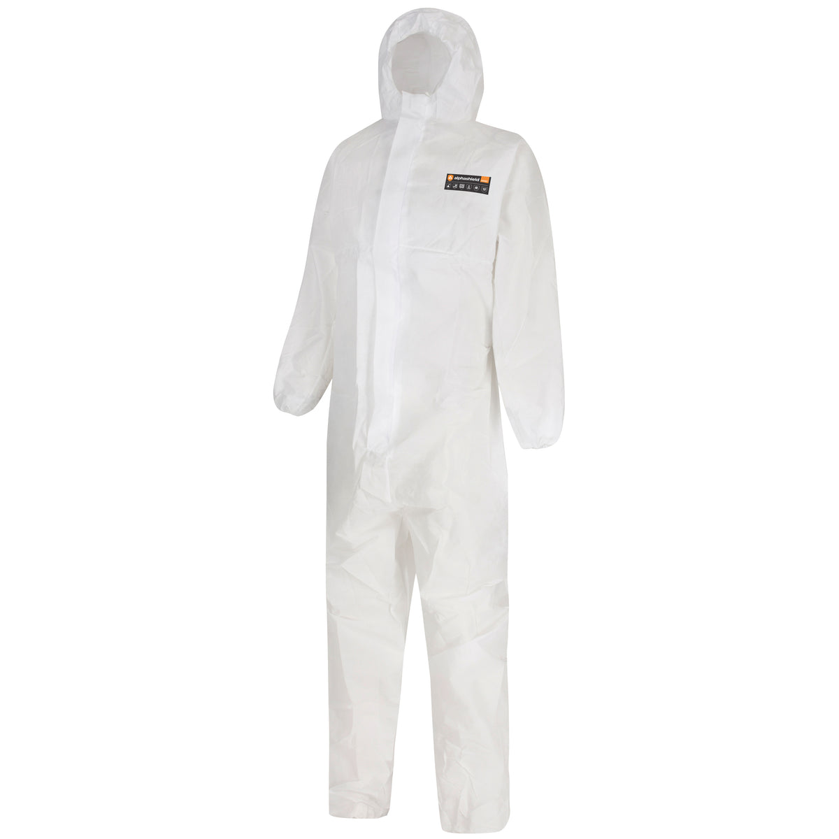 Skytec S2BH+ Alphashield 2000+ Limited Life Chemical Coverall in White, main product image