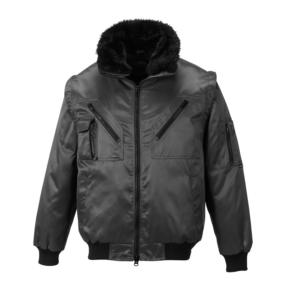 Portwest Pilot Jacket in Black, main product image