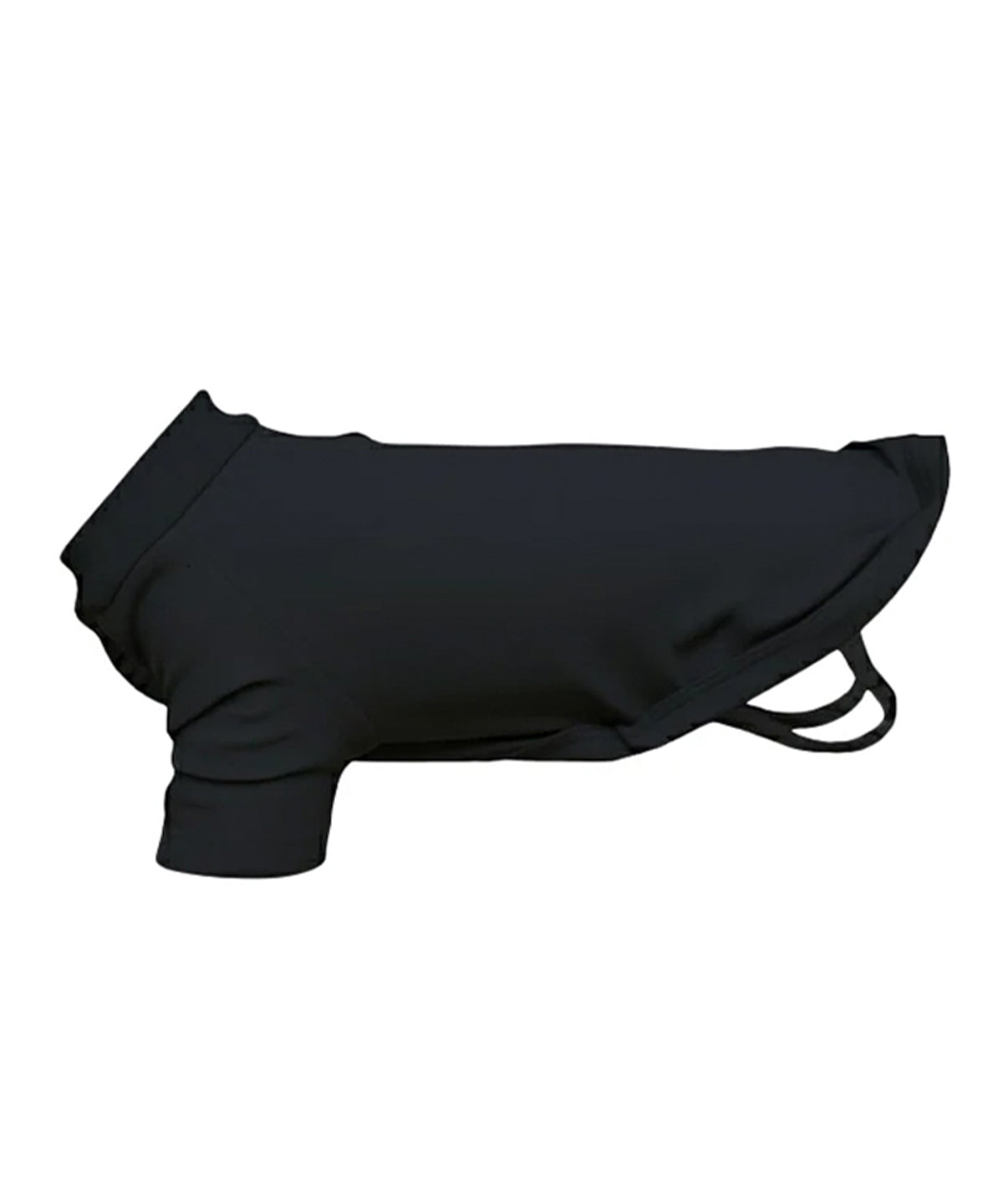 Portman & Pooch Dog’s raglan t-shirt in Black, front view