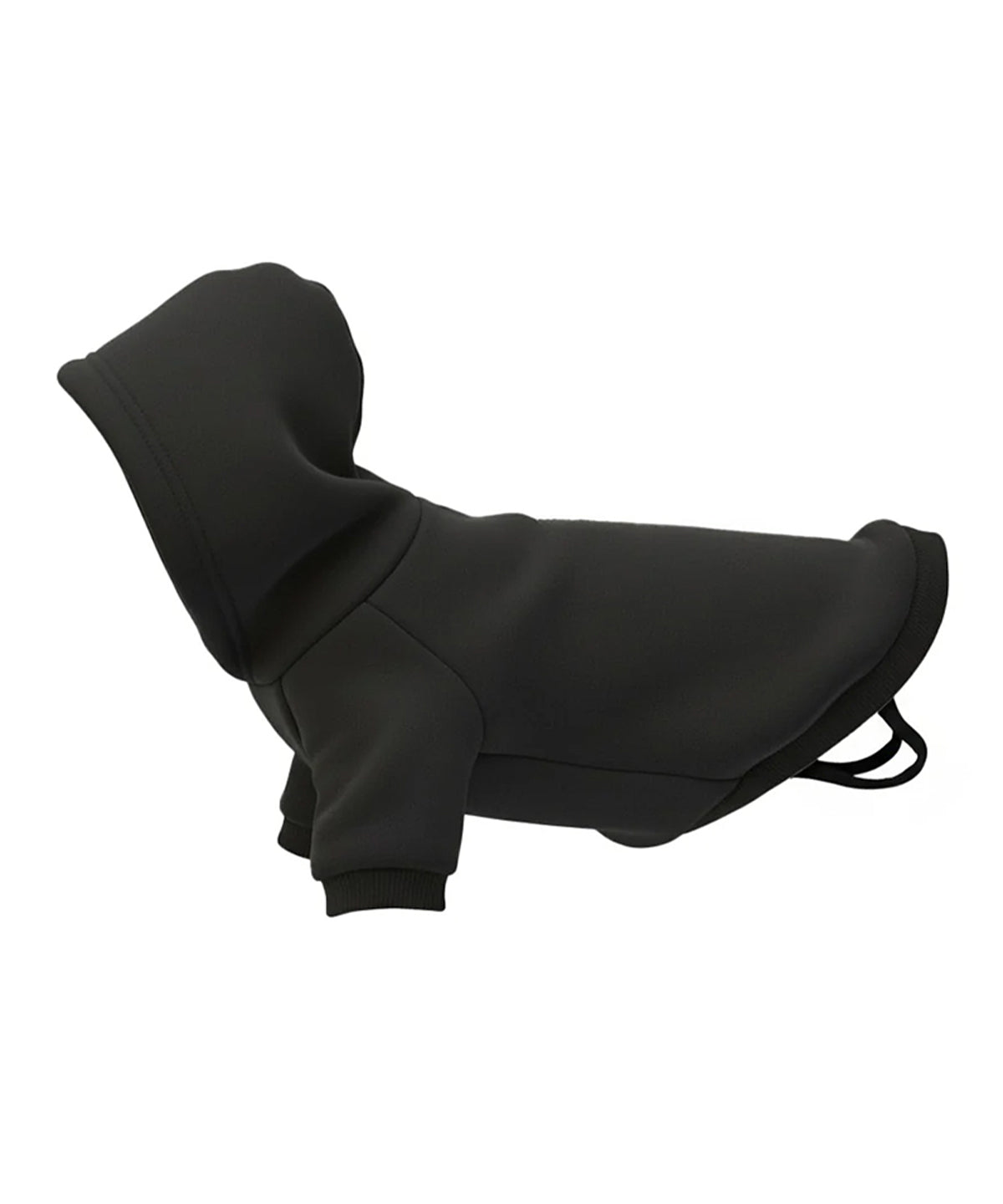 Portman & Pooch Dog’s hoodie in Black, front view