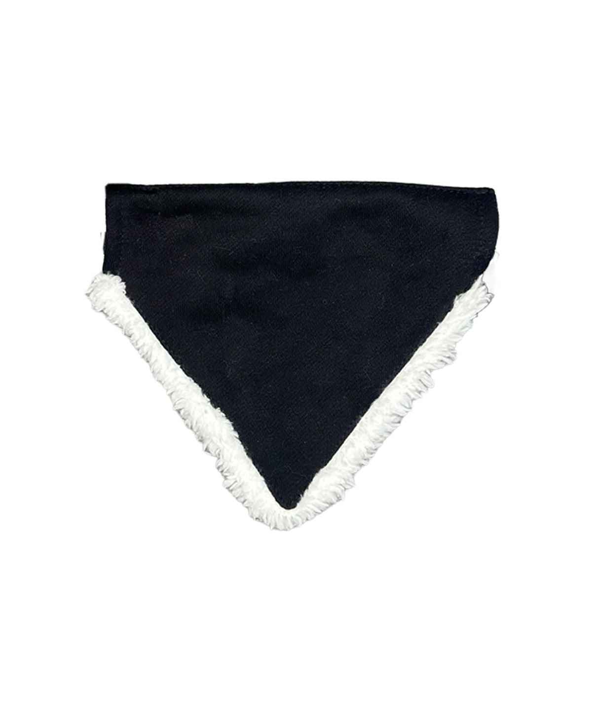 Portman & Pooch Dog’s Christmas bandana in Black/White, front view