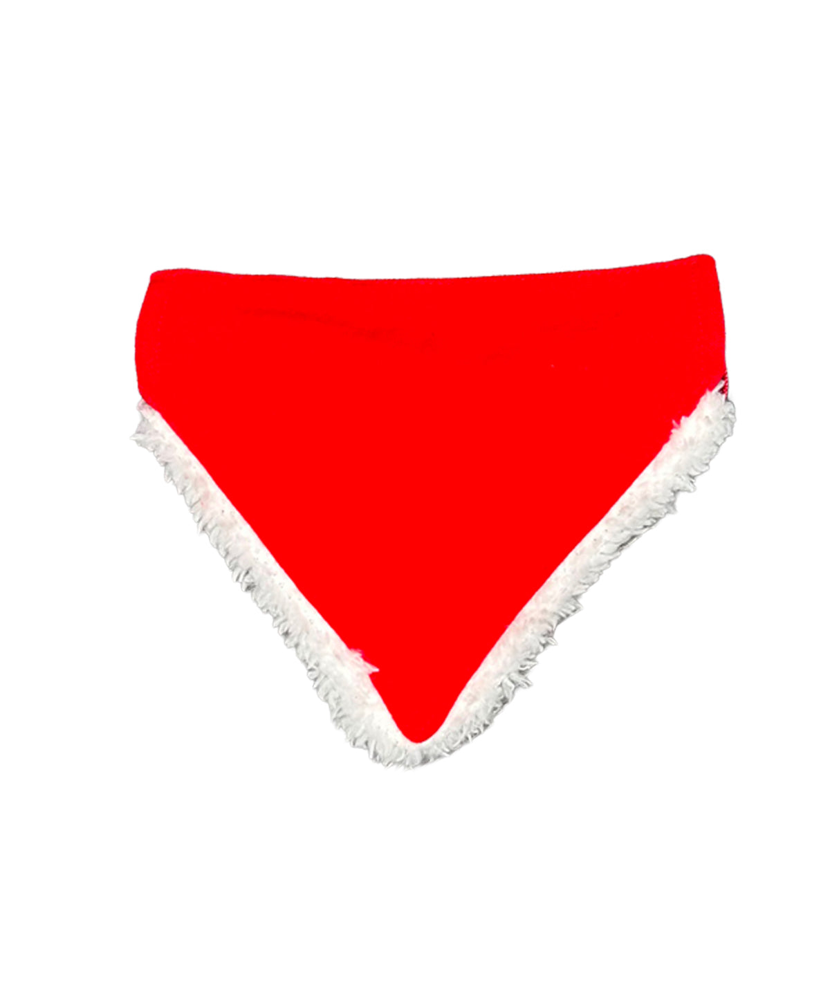 Portman & Pooch Dog’s Christmas bandana in Red/White, front view