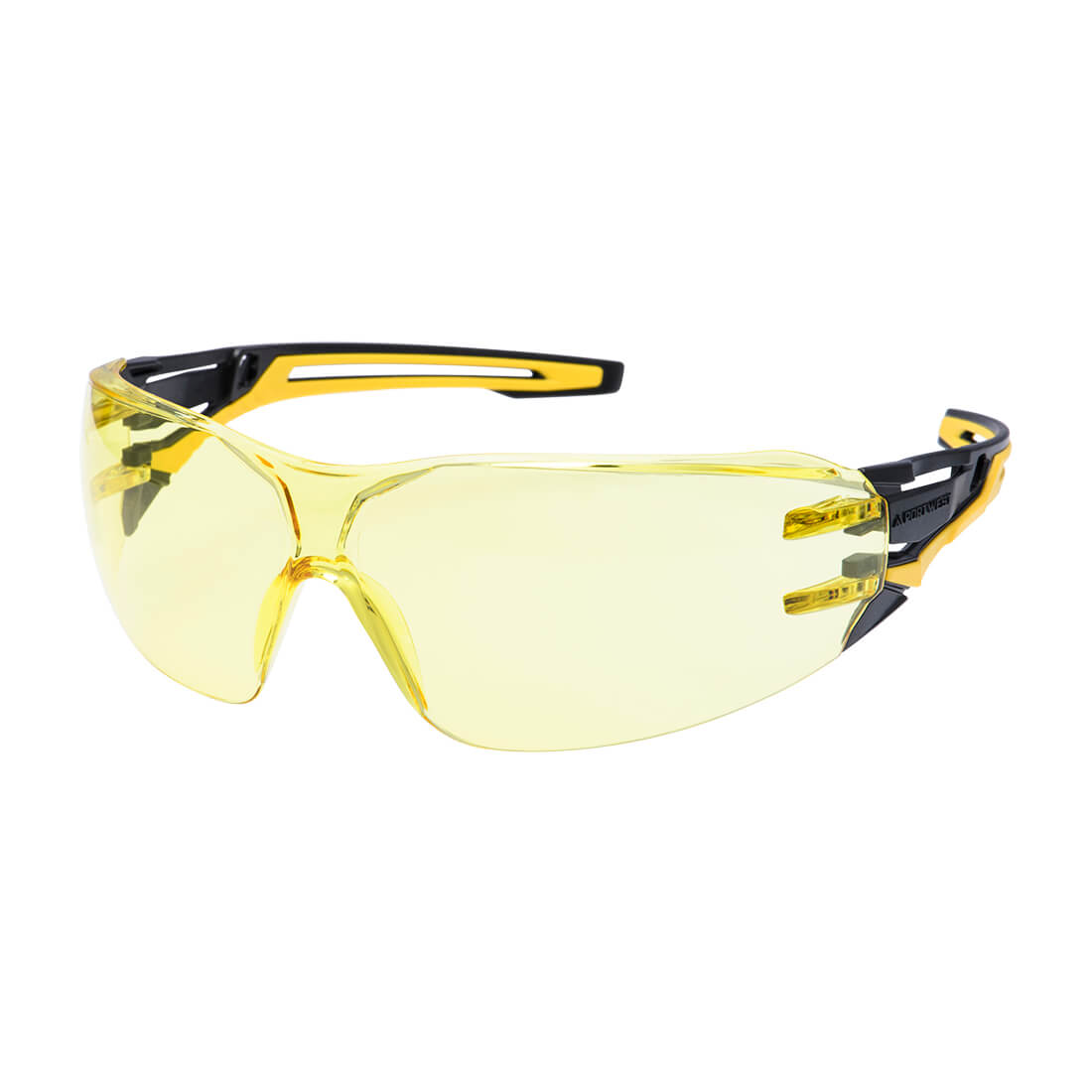 Portwest Anthracite Wraparound Safety Glasses in Mirror (Indoor/Outdoor), main product image