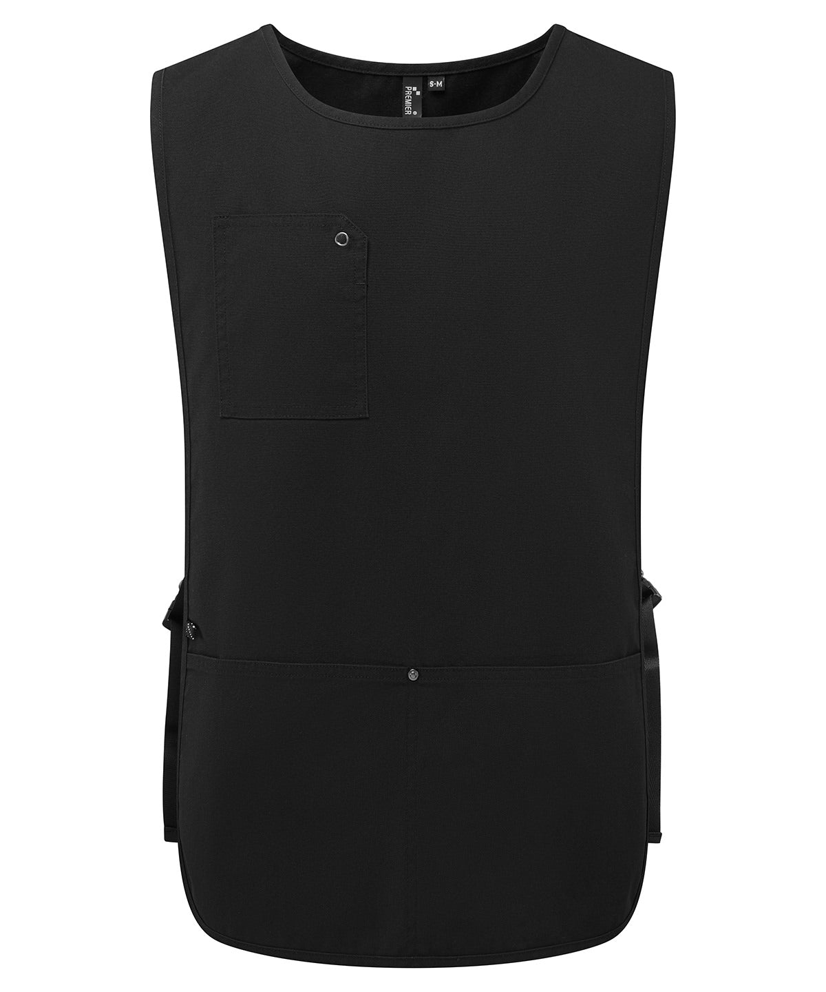Premier ‘Utility 2.0’ vest apron in Black, front view