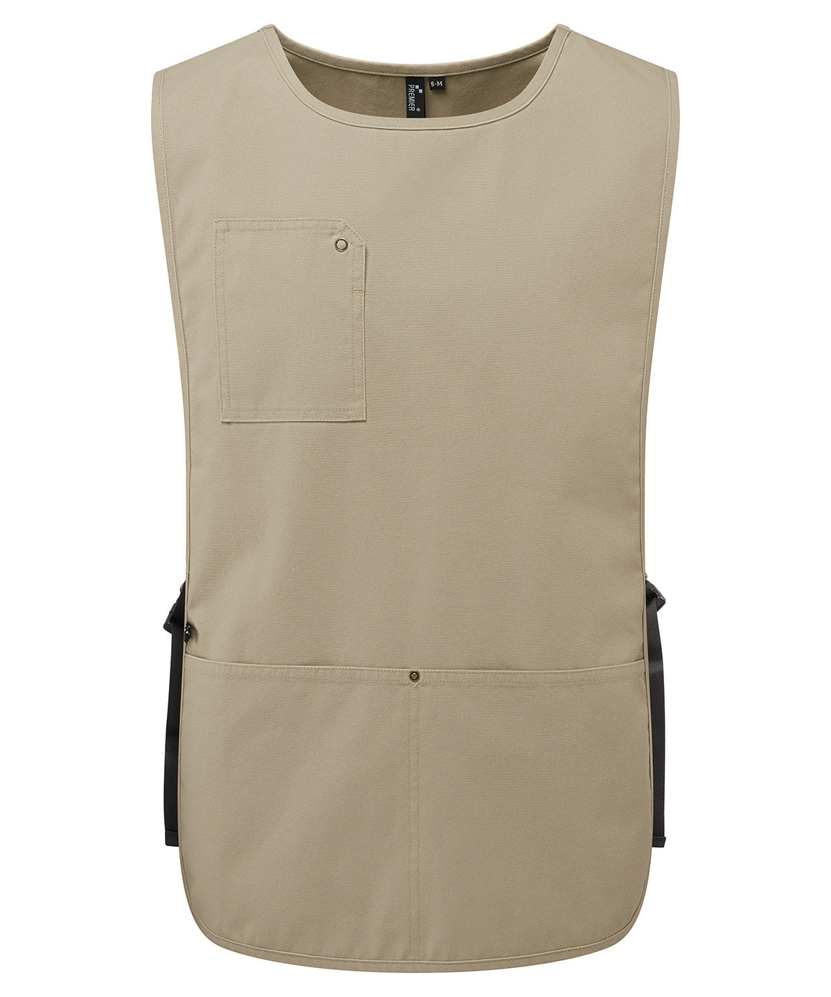Premier ‘Utility 2.0’ vest apron in Khaki, front view