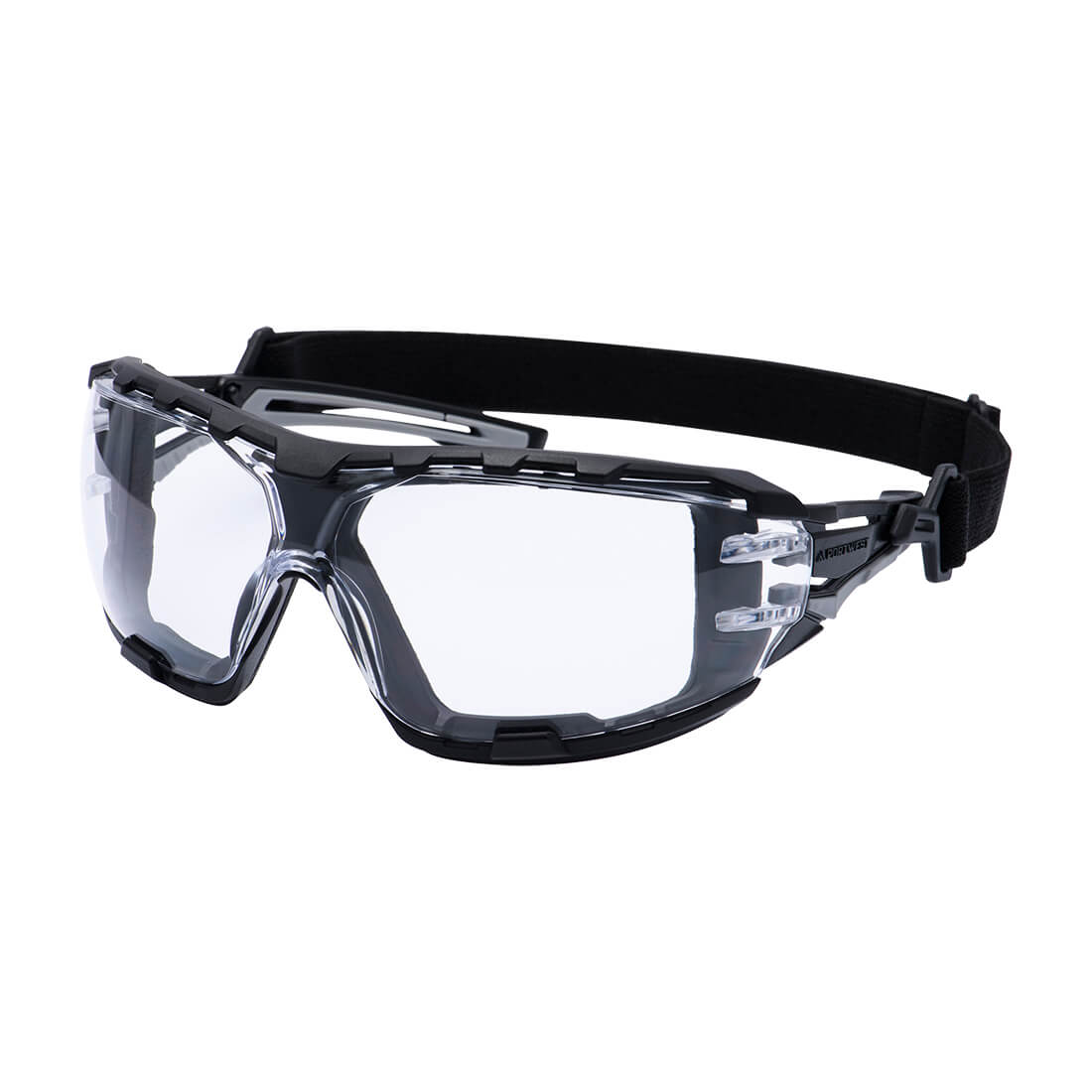 Portwest Anthracite Wraparound Plus Safety Glasses, image 2
