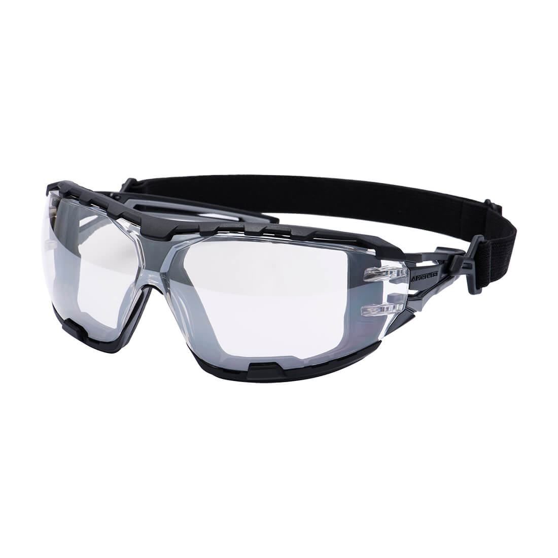 Portwest Anthracite Wraparound Plus Safety Glasses, image 3