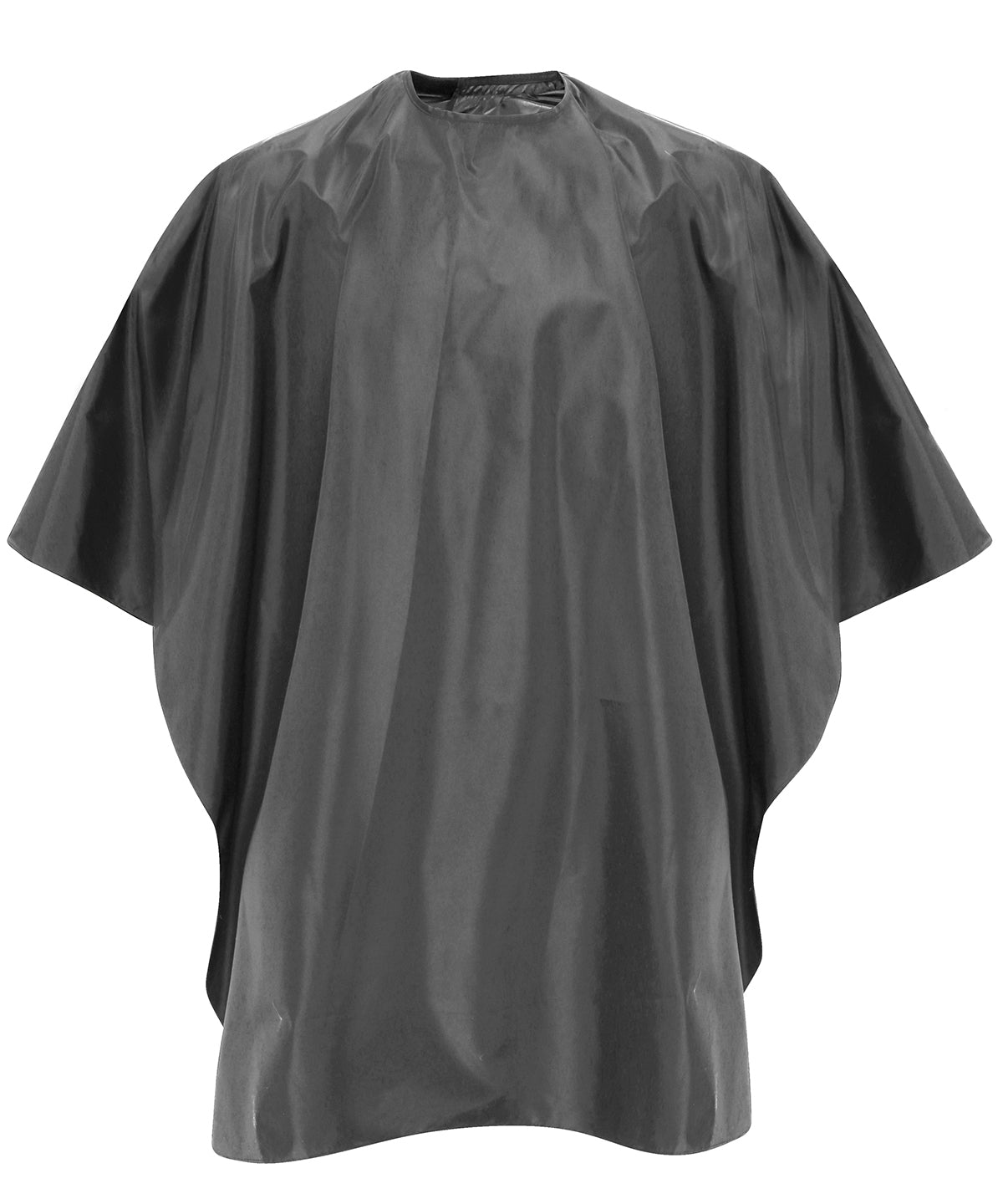 Premier Waterproof salon gown in Dark Grey, front view