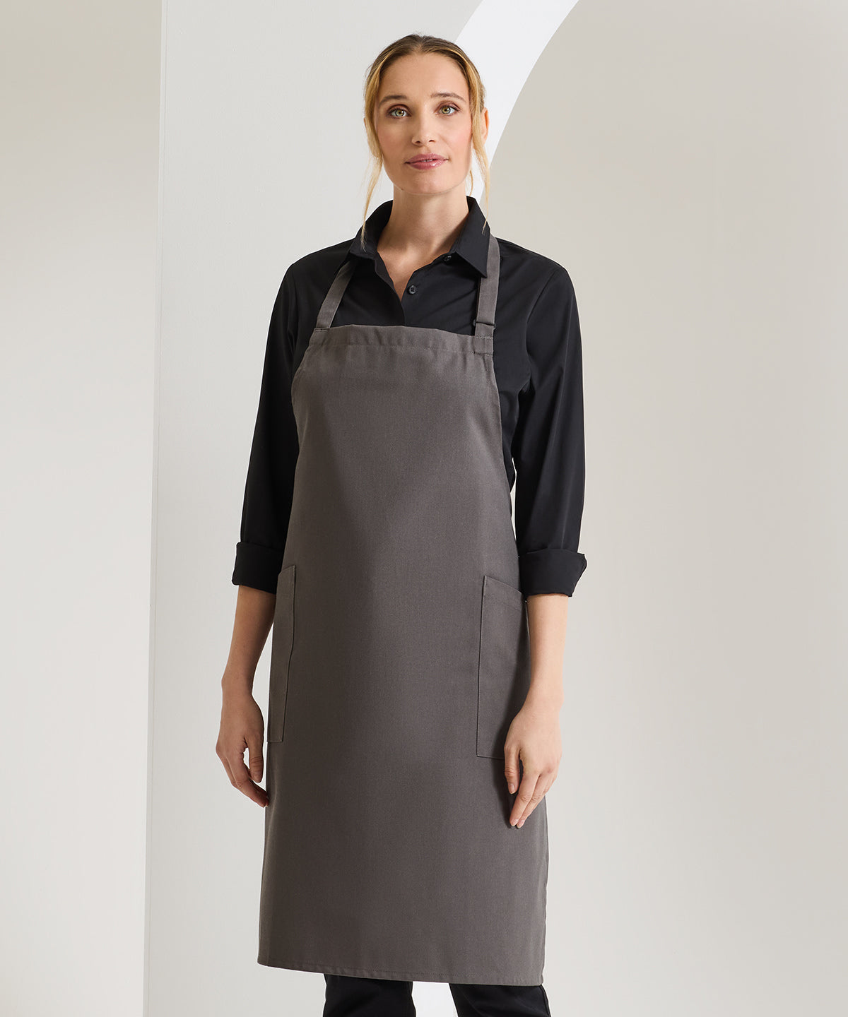 Premier Recycled Polyester & Organic Cotton Apron, lifestyle photo