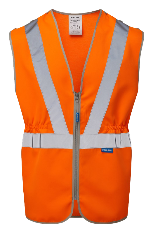 Pulsar Tear Apart Waistcoat Orange, image 2